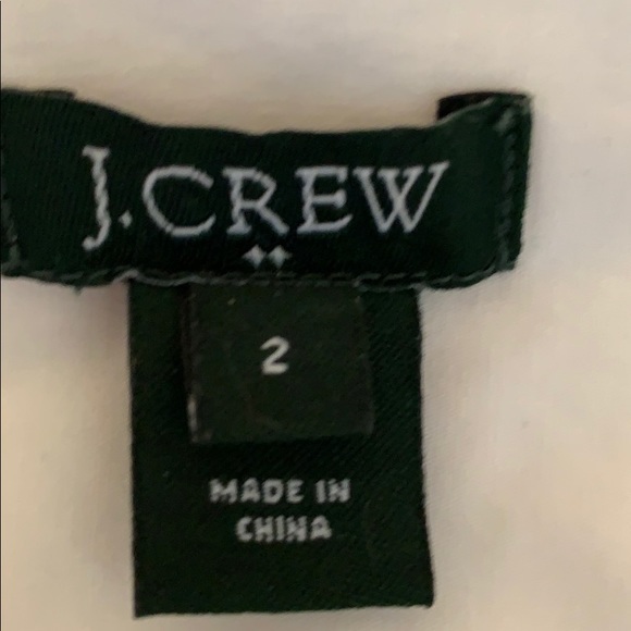 J Crew White Shirt with Rhinestone Collar - Picture 7 of 7